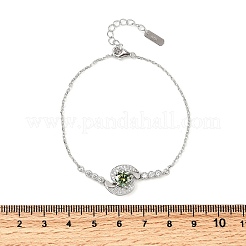 925 ссылка стерлингового серебра браслеты&nbsp;BJEW-D346-02A-P