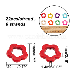 Цветок синтетический бирюзовые бусы нити TURQ-AR0001-15