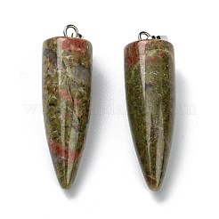 Подвески из натурального унакита&nbsp;G-D040-01P-B01