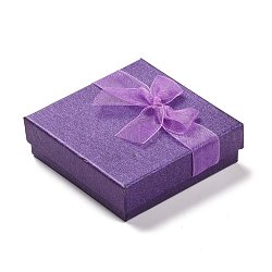 День Святого Валентина подарки коробки упаковки Картонные браслет коробки, фиолетовые, 9x9x2.7 см