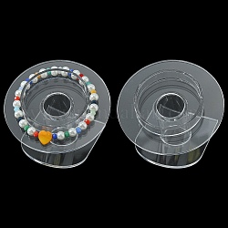 Органические стеклянных браслетов / браслеты дисплей, прозрачные, 70x80x75 мм