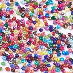 13/0 Grade A Round Glass Seed Beads, Baking Paint, Mixed Color, 2~2.3x1.5mm, Hole: 0.7~1mm, about 48500pcs/pound