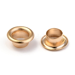 European Style 201 Stainless Steel Eyelet Core, Grommet for Large Hole Beads, Flat Round, Golden, 9x4mm, Hole: 5mm