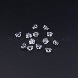 Plastic Base Buckles, Hair Findings, for DIY Hair Tie Accessories, Clear, 9mm, Hole: 4mm