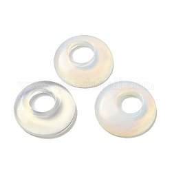 Pendentifs opalite, breloques disque beignet/pi, 27.5~28x4.5~5.5mm