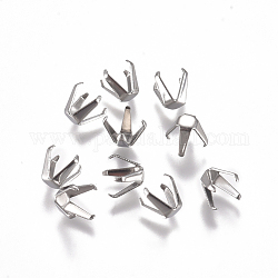 Configuración de garra de diamante de imitación de 304 acero inoxidable, color acero inoxidable, Bandeja: 2.5 mm, 6x6x6mm