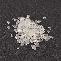 Chips de cuarzo natural de cristal cuentas, cuentas de cristal de roca, sin agujero / sin perforar, 3~9x1~4mm