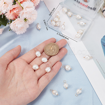 Подвески из натурального культивированного пресноводного жемчуга KK-BBC0005-10-1