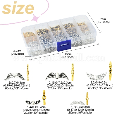 242 шт. 2 цвета бусины из сплава в тибетском стиле TIBEB-FS0001-08-1