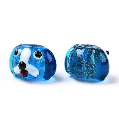 Бусины ручной работы бусины золотого песка LAMP-L079-03D-1