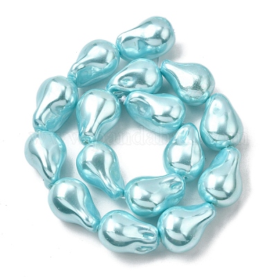 Нити бусин из гальванизированного непрозрачного стекла EGLA-K063-01F-1