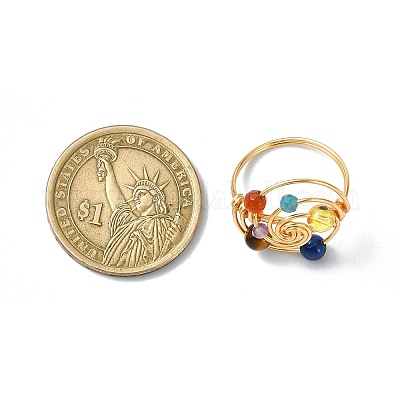 Кольцо на палец Vortex RJEW-TA00101-01-1