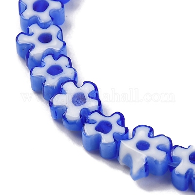 Ручной работы millefiori стеклянные бусины нитки LAMP-G164-01B-1