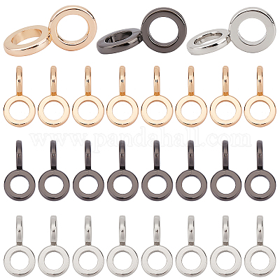 24 шт. 3-х цветные застежки-«бесконечность» из цинкового сплава FIND-WR0005-64-1