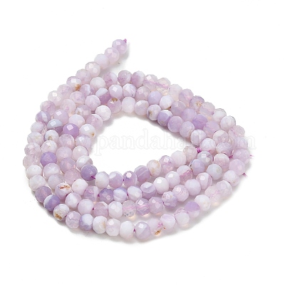 Нити бусин из натурального лавандового аметиста G-Z106-H01-3x4mm-1