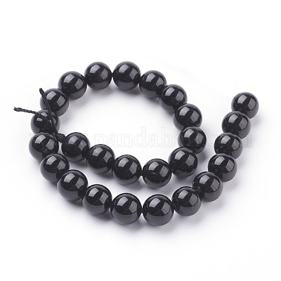 Натуральный турмалин бисер нитей&nbsp;G-G099-8mm-11-1