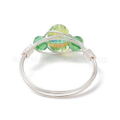 Стеклянные кольца для пальцев RJEW-JR00925-02-1