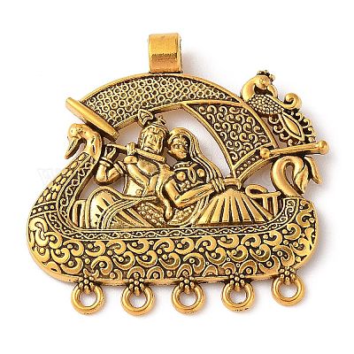 Сплав люстра компонента соединения тибетском стиле FIND-C060-060A-AG-1