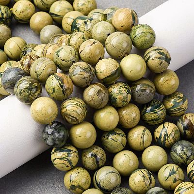 Нити бусин из натурального камня вердит G-C242-03-10mm-1