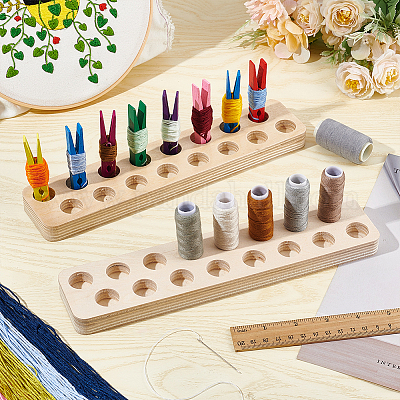 Держатель для ниточек с деревянным зажимом FIND-WH0290-74B-1