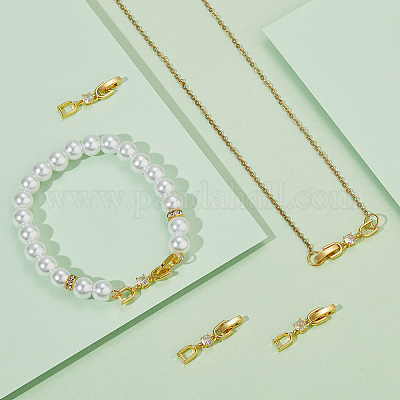 6 шт. латунная удлинительная цепь ZIRC-BBC0002-11-1