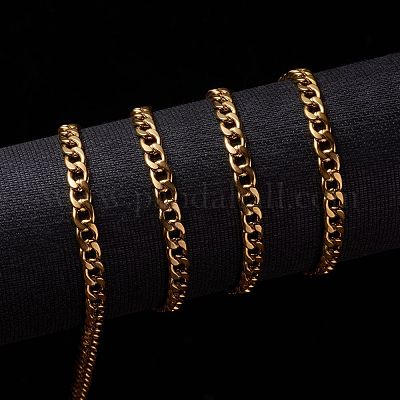 3.28 фут вакуумное покрытие pvd нержавеющая сталь 304 кубинские звенья цепи X-CHS-G010-02G-1