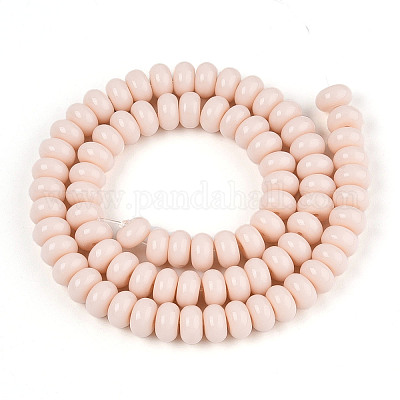 Непрозрачные с напылением стеклянные бусины GLAA-ZX008-8mm-18H-1