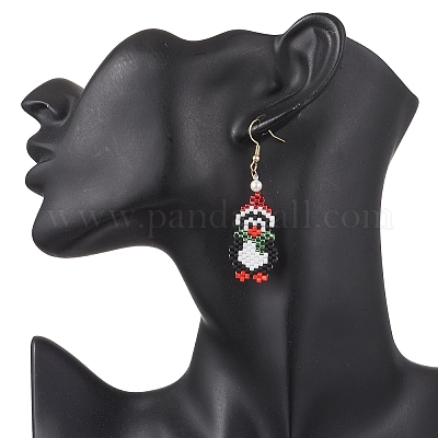 Серьги-подвески в виде пингвинов из нержавеющей стали 304 EJEW-MZ00616-1