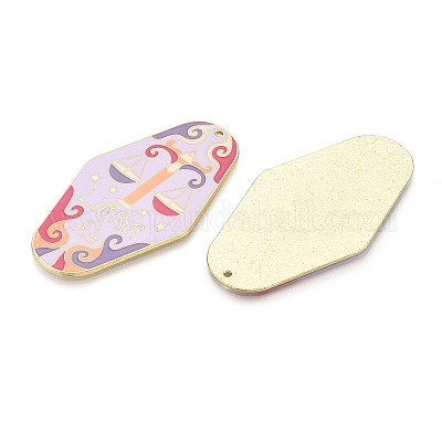 Подвески из сплава с покрытием стойки и эмали ENAM-T021-29I-1