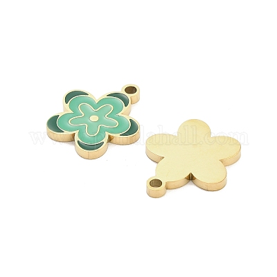 Подвески из нержавеющей стали 304 с эмалью STAS-D384-05A-G-1