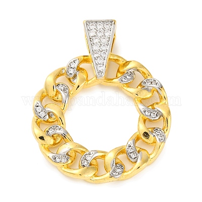 Стойки обшивки латунь микро проложить Циркон подвеску KK-M021-08G-02-1