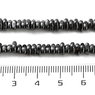 Гальванические нити из синтетических немагнитных гематитовых бусин G-I364-B01-02-1