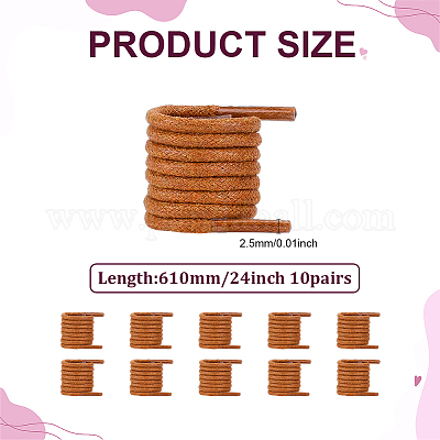 10 Paar Polyester-Schnürsenkel&nbsp;AJEW-ME0001-63A-1