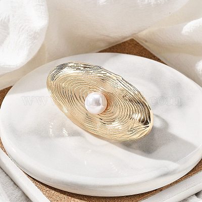 Овальные регулируемые кольца из сплава для женщин RJEW-B108-05KCG-1