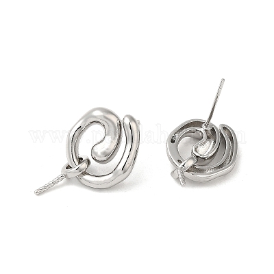 Фурнитура для серег-гвоздиков vortex из латуни KK-M270-30P-1