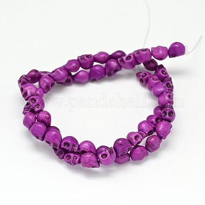 Окрашенные синтетические бирюзовые бусины&nbsp;G-M145-09-A-1