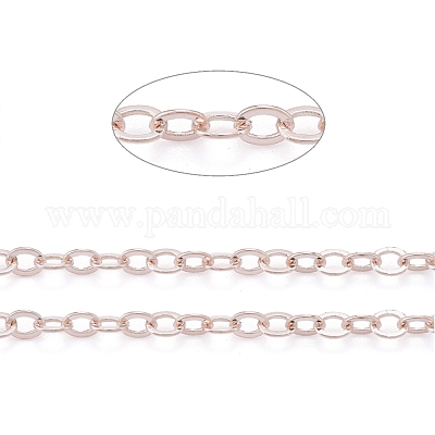 Латунные плоские овальные кабельные цепи CH030-RG-1