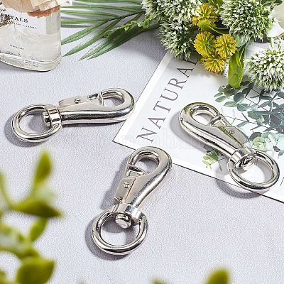 3pcs/pack Keychain Lobster Claw Clasp, Swivel Clasps, Trigger Snap