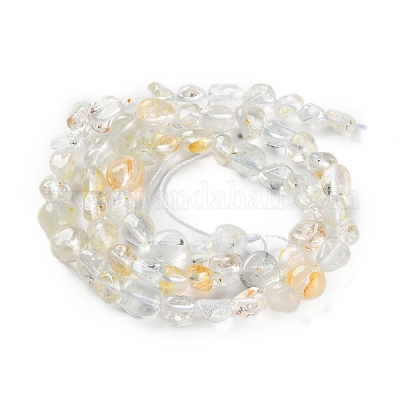 Натуральный топаз кристалл бисер прядь G-P497-01C-66-1