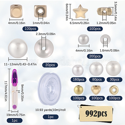 Набор для самостоятельного изготовления браслета из пластика с сердцем DIY-SC0025-70-1