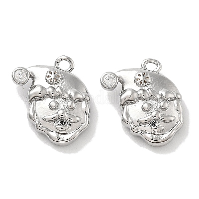 Латунные микро проложить кубического циркония подвески KK-M102-11P-1