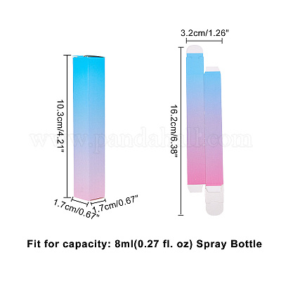 Градиент цвета бумаги подарочные коробки CON-FH0001-08-1