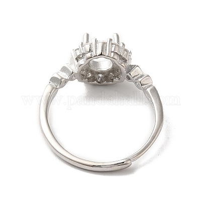 Регулируемые литые сеттинги площадку кольцо KK-C022-01D-P-1