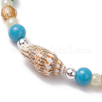 Стеклянные бусины плетеные браслеты из бисера для женщин BJEW-JB11525-1