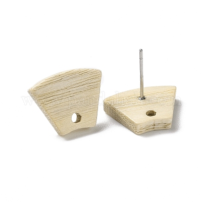 Фурнитура для серег из ясеня EJEW-N017-011H-1