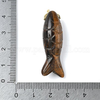 Резные подвески из натурального тигрового глаза G-P599-07G-03-1