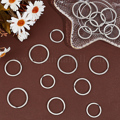 18 шт. 3 стиля застежек для брелка из хирургической нержавеющей стали 316 STAS-BBC0005-80-1