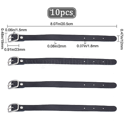 Ремешок для часов из воловьей кожи AJEW-WH0258-251C-1