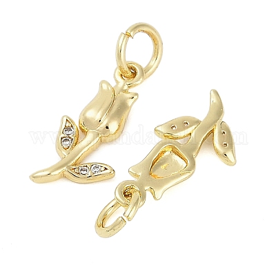 Стойки обшивки латунь микро проложить Циркон подвеску KK-H509-25G-02-1