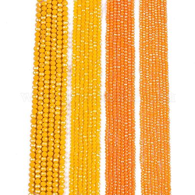 Стеклянные бусины с гальваническим покрытием  EGLA-A044-P3mm-A29-1